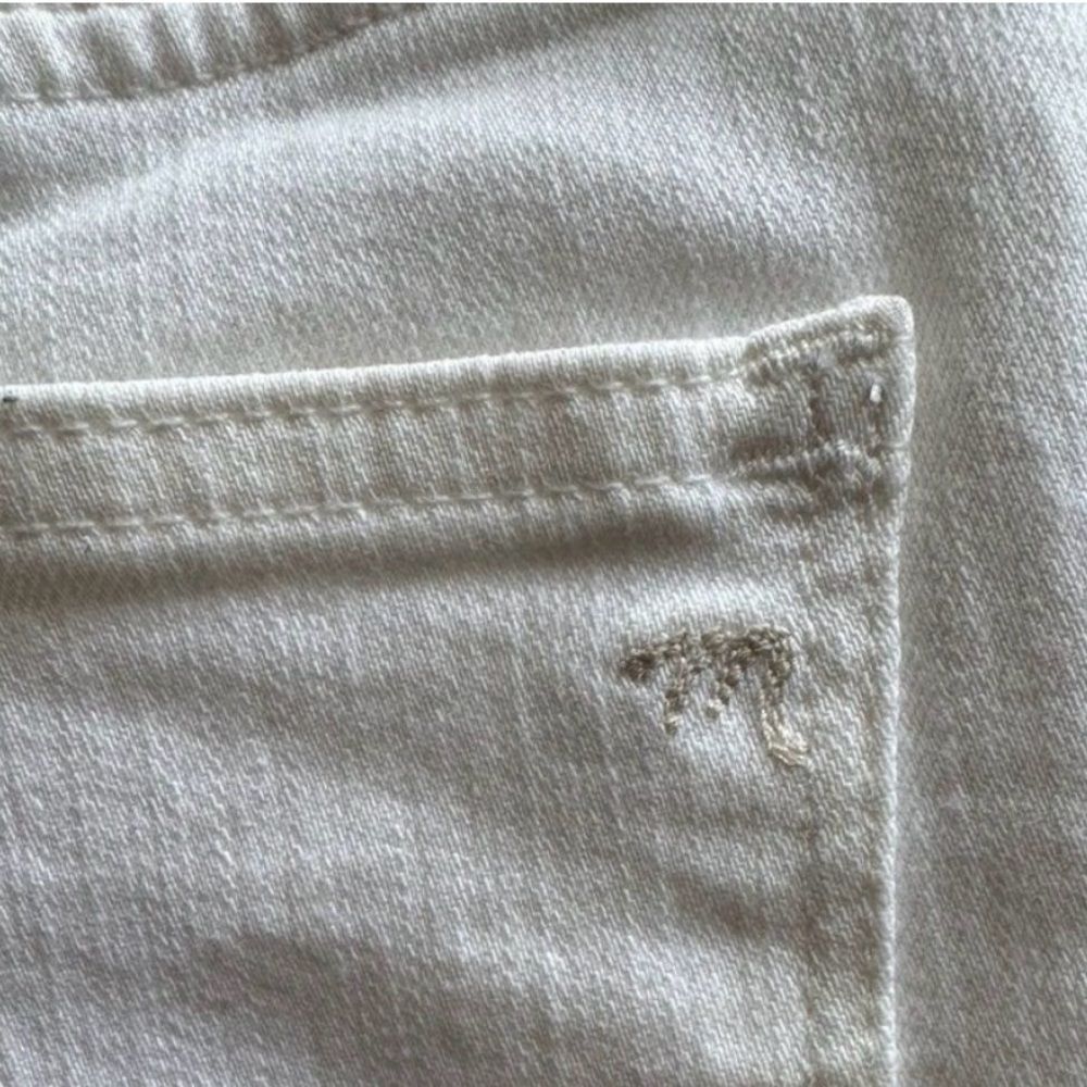 Madewell 9” Mid Rise Skinny Jeans White Button Fly Size 28 - Picture 6 of 8
